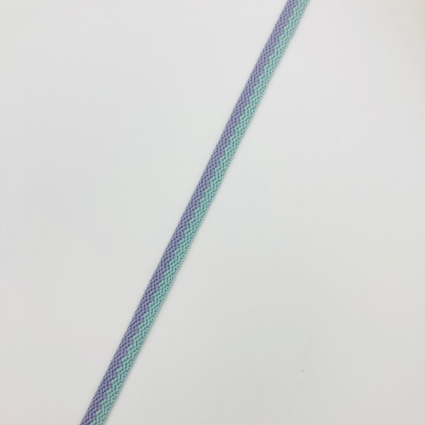 Lace Junkie Lilac / Light Green Two Colour 8mm Flat Laces