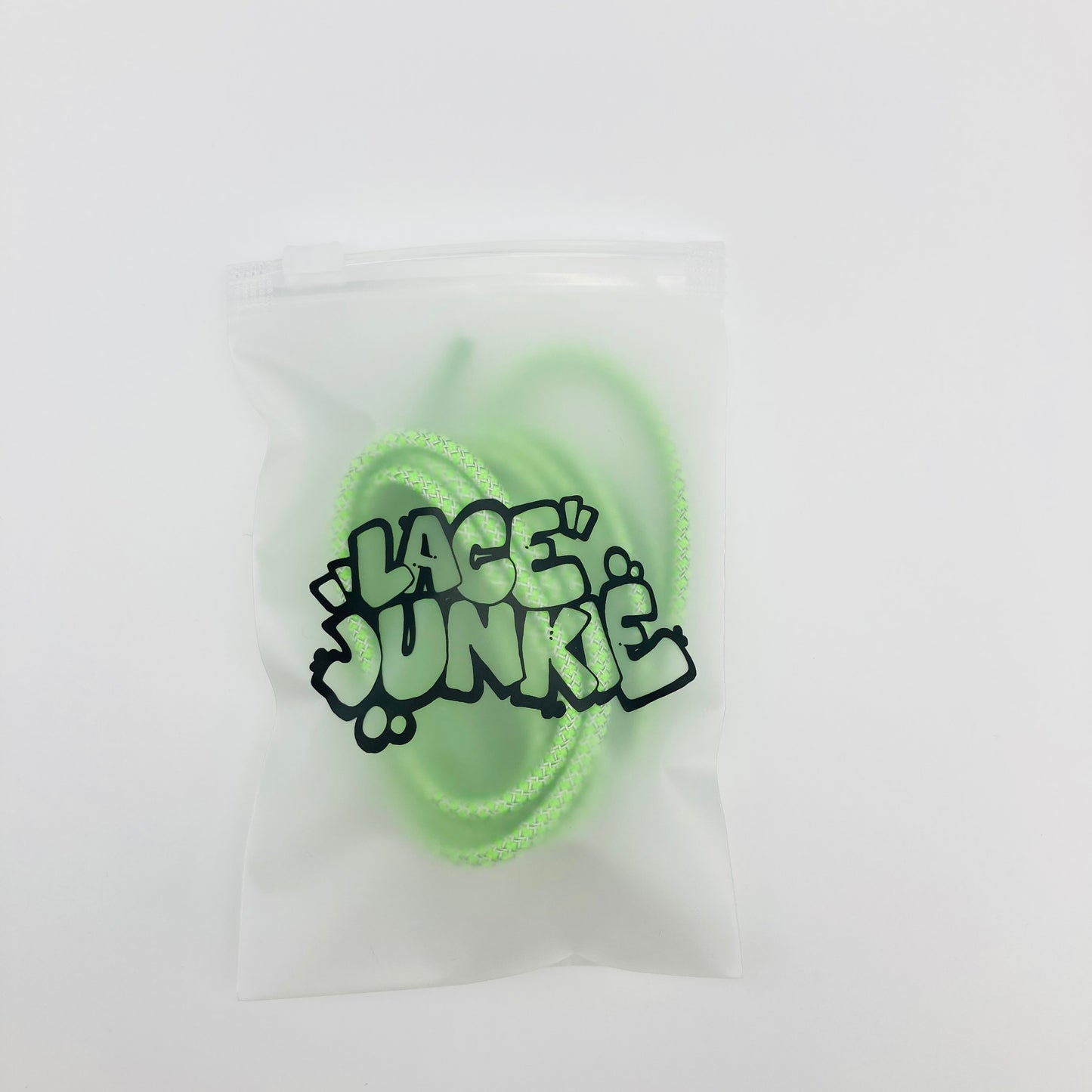 Lace Junkie Neon Green 3M Reflective Rope Laces