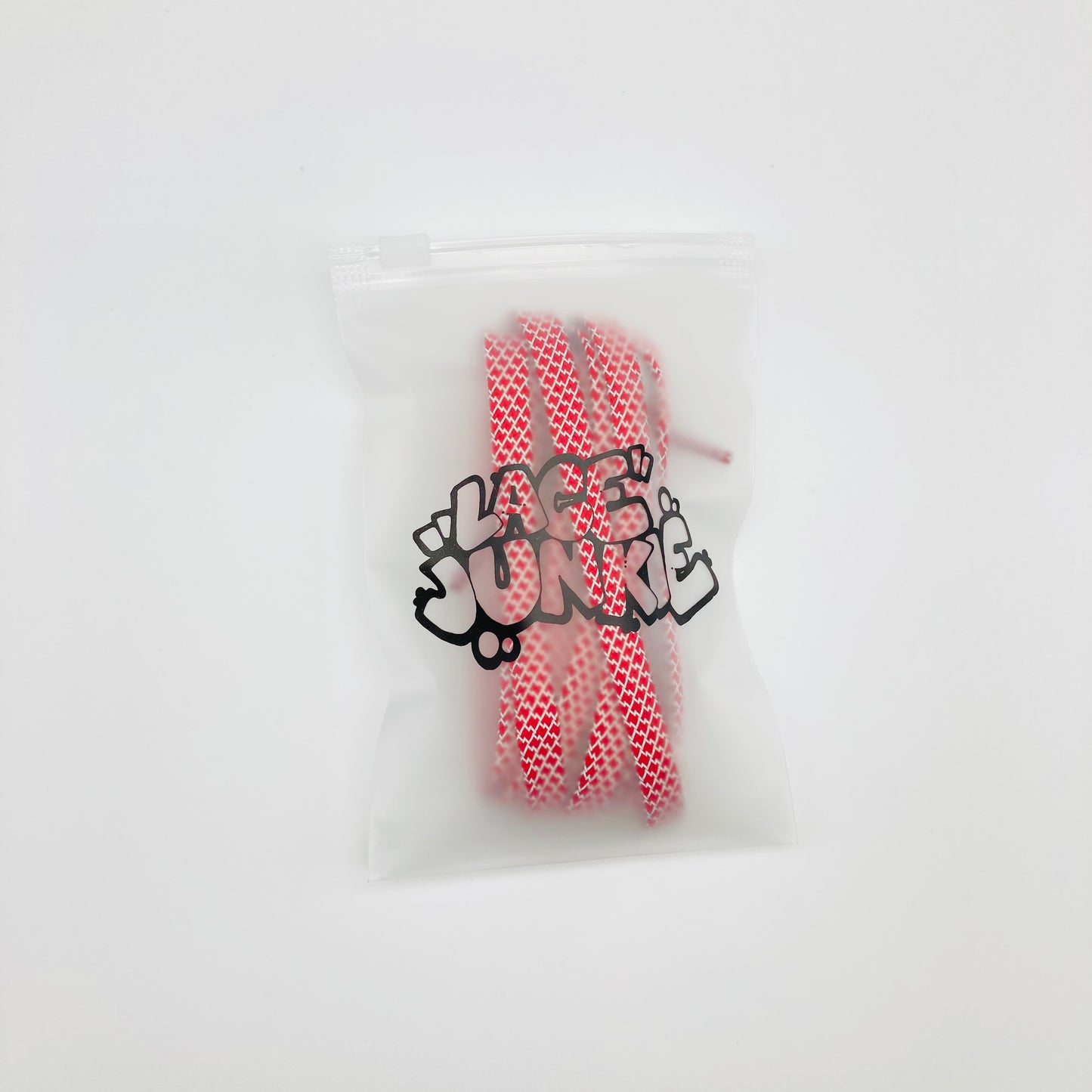 Lace Junkie Red 3M Reflective 8mm Flat Laces